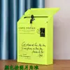 Buzón Pequeño con Cerradura, Impermeable y a Prueba de Sol, Buzón de Metal Resistente a la Corrosión, Buzón de Pared, Caja de Conveniencia, Buzón