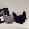 2025 Bolso Cruzado Simple de Gran Capacidad Transfronterizo Nuevo Bolso de Hombro Pequeño para Estudiantes Bolsas de Tela Versátiles Tipo Dumpling para Mujer
