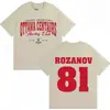 Camiseta Gráfica Competencia Feroz de TV Ilya Rozanov 81 Ottawa Centauro Moda Retro Manga Corta