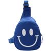 Nueva Moda Bolsa Infantil Linda Sonriente Letra Estampada Bolso Pequeño Cruzado Niños y Niñas Salir Merienda Bolso de Hombro