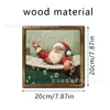 Navidad Papá Noel Baño Doble Capa Madera Sala de Estar Pasillo Restaurante Accesible Lujo Pared de Fondo Accesorios Pintura Decorativa