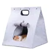 Transportín Portátil de Fieltro para Gatos Perreras de Fieltro para Perros Transportines de Fieltro para Mascotas Transportín Portátil Multifuncional Conveniente para Mascotas