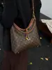 Bolsa tote de gran capacidad, bolsa versátil de lujo ligero estampada, bolso de hombro nuevo para mujer 2026 para el trabajo, bolso cruzado casual