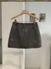 KEKEZOON Industria Pesada Lentejuelas de Lana Falda Corta Mujer Invierno Nuevo Estilo Moda Temperamento Cintura Alta Línea A Ajustada a la Cadera Falda 9405
