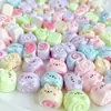 Mini Rollo de Pastel Estéreo Dibujos Animados DIY Pegamento de Crema Funda de Teléfono Celular Pegatina Tocado Pasador Joyería de Resina Brillante Accesorios