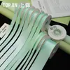 Serie de Color Sólido Cinta Verde Menta Cinta de Algodón Brillante por Ambos Lados Lazo para Ramo de Flores Corbata de Moño Cinta Floral para Manualidades