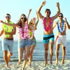 Suministro transfronterizo de Amazon de pulseras hawaianas, diademas, guirnaldas coloridas, accesorios de disfraces para eventos de fiesta y festivales, hechos a mano