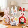 Sacos de Embalagem de Doces com Orelhas de Coelho Desenho Animado Sacos de Embalagem de Alimentos Atacado Sacos com Cordão para Chocolates Biscoitos Lanches