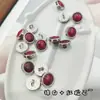 Botões vintage de metal turquesa multicoloridos para camisas, botões pequenos com bordas festonadas para suéteres, cardigãs de tricô, botões coloridos decorativos