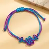 El Más Vendido Transfronterizo de Amazon: Pulsera trenzada de Nudo Chino Cazador de Demonios, Regalo de Vacaciones, Pulsera trenzada ajustable