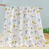Toalla envolvente de algodón bambú doble gasa colcha infantil toalla de baño para bebé manta de dibujos animados toalla para envolver estampada bolsa individual comercio exterior
