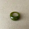 Anillo Ovalado de Resina Colorido Estilo Ins Personalidad de Nicho Femenina Sencillo Versátil Elegante Moda Tendencia Anillo Anillo Anillo