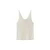 Camisola Jacquard com Bolinhas 3D Longmei para Mulheres 26 Nova Coleção Primavera/Verão Vkc Slim Fit Decote V Camiseta Básica