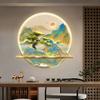 Mapa Qianli Jiangshan Entrada del Hogar Pintura Decorativa Estilo Chino Nuevo Lujo Ligero Paisaje Pasillo Pintura Colgante Sentido Avanzado Mural Luminoso