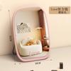 Espejo Espejo de Maquillaje Dormitorio de Estudiantes de Escritorio Espejo Pequeño de Madera Espejo de Vestidor de Dormitorio HD Portátil