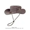 Sombrero de ala ancha para hombre con protección solar, Sombrero de Montañismo, Senderismo, Pesca, Sombrero de Vaquero, Sombrero de Pescador Transpirable de Verano para Exteriores