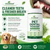 KineShineX Pó para Limpeza Dental de Pets 50g, Pó Universal para Higiene Bucal para Gatos e Cães, Misturar com a Comida para Hálito Fresco