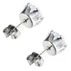 Brincos Personalizados da Moda Estilo Coreano Luxo Acessível Brincos de Alta Qualidade Brincos Simples Redondos com Garras de Zircônia Joias para Mulheres e Homens
