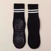 Calcetines de Pilates Procesados y Personalizados, Calcetines Antideslizantes Profesionales, Calcetines de Algodón de Media Caña, Calcetines de Yoga de Dos Barras, Calcetines Antideslizantes para Suelo Deportivo