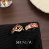 Anillos de Cosplay de Merchandising de Películas de Anime, Anillos Únicos de Personalidad de Nicho para Dedo Índice Ajustables, Anillos de Moda al por Mayor para Regalo