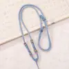 Cordón para collar de joyería de oro de doble círculo tejido a mano, cordón para colgante de jade cultural y creativo DIY, cadena para clavícula ajustable, cuerda para colgar, venta al por mayor