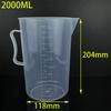 Balde de Plástico 5001000ml Copo Medidor Balde de Laboratório Doméstico Alimentar Loja de Chá com Leite Copo Medidor Balde Garrafa de Plástico