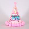 Venta al por mayor del fabricante suministros para cumpleaños sombrero de cumpleaños sombrero de decoración para fiesta sombrero de cumpleaños sombrero de papel de tarjeta blanca suministros de decoración para cumpleaños