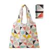 Nueva bolsa de compras plegable con banda de goma, multicolor, impermeable, para almacenar comestibles, imprimible, 190T