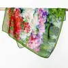 Pañuelo Cuadrado Delgado 70 para Primavera y Verano para Mujer, Pañuelo Cuadrado Estampado Estilo Pintura al Óleo Retro de Moda, Pañuelo Cuadrado a Juego para Fotografía de Viajes Personalizada Transfronteriza
