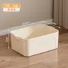 Caixa de armazenamento estilo creme para roupas domésticas e itens diversos, caixa de armazenamento para mudança no atacado para lanches e brinquedos, caixa de armazenamento de grande capacidade