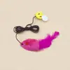 Juguete para Gatos Roly-Poly, Gadget de Autoentretenimiento, Palo con Plumas Atrapador de Energía, Pelota Juguete para Gatos, Suministros para Mascotas
