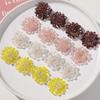 Elegante horquilla de pelo con cuentas tejidas a mano con flores de cristal personalizadas de Corea del Sur, accesorios para el cabello, pendientes, material femenino al por mayor