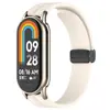 Adequado para Pulseira Xiaomi Mi Band 10/9 8ª Geração Universal NFC Fivela Dobrável Magnética 12mm Pulseira de Silicone Macio Cor Sólida