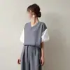 Conjunto de Dos Piezas de Nuevo Estilo Japonés: Top Holgado + Pantalones de Pierna Ancha