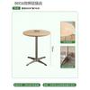 Café Estilo Coreano Conjunto de Mesa e Cadeiras com Tema Oceano Loja de Sobremesas Padaria de Bolos Mesa Quadrada Pequena Loja de Chá com Leite Mesa e Cadeiras de Lazer
