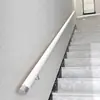 Pasamanos de escalera polímero PVC madera-plástico base montado en pared balcón columna de acero inoxidable pasamanos accesorios de barandilla