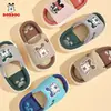 Pantuflas de Lino Babudou para Niños, Estilo Nuevo para Primavera, Otoño y Verano, Pantuflas de Algodón y Lino para Niñas de Cuatro Estaciones para el Hogar y el Interior