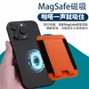 Adecuado para iPhone 18/17, tarjetero magnético elástico, soporte de ranura para tarjeta ultrafino dos en uno MagSafe, funda para tarjeta