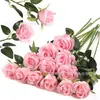 Rosa de Seda Simulada Flor Artificial Única Flor Artificial Casamento Casa Dia dos Namorados Decoração Buquê de Alta Qualidade Parede