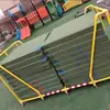 Gabinete Exterior de Almacenamiento para Jardín de Infancia Estante de Almacenamiento para Esterillas de Gimnasia Infantiles Estante de Almacenamiento para Impermeables Marco de Carrito Móvil con Refugio contra la Lluvia