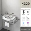 Lavabo de Pared para Uso Doméstico, Juego de Lavabo para Baño en Balcón, Soporte Triangular Simple de Cerámica para Apartamentos Pequeños