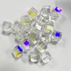 Suministro directo de fábrica 10-12 mm chapado en oro agujero grande cuentas cuadradas DIY hecho a mano cortina de cuentas accesorios para cortinas material cuentas sueltas