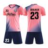 Uniforme de fútbol para hombre, ropa deportiva estampada de manga corta para entrenamiento, uniforme de equipo de fútbol para adultos y niños, camiseta estampada