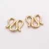 Original Comércio Exterior Banhado a Cobre Ouro 24K DIY Pulseira Colar com Fecho W Acessórios de Joia Colar de Contas Artesanal Acessórios de Fecho