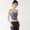 No necesita sostén, camiseta de tirantes para yoga con diseño de doble capa, almohadilla en el pecho incorporada, adelgazante y realza la figura, adecuada para correr y fitness, estilo de mujer