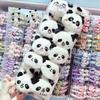 Paquete de Expresiones Lindo y Adorable Peluche de Panda Rojo Dibujos Animados Pinza para el Cabello de Niños Pinza Lateral para Niña Pasador de Estudiante