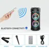 Modelo Mais Vendido 4239 Alto-falante Bluetooth Colorido Duplo de 4 polegadas Portátil para Exterior Alto-falante Duplo Subwoofer Pequeno