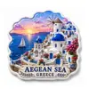 Ímãs de Geladeira de Resina 3D Souvenirs Personalizados de Atrações Turísticas Ímãs em Relevo de Marcos da Cidade Atacado Transfronteiriço
