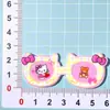 Óculos de Gatinho Fofo Folha Acrílica Acessórios de Resina DIY Acessórios de Cabelo Headwear Franja Lateral Meninas Cabelo Fino Presilhas de Cabelo