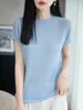 Chaleco sin mangas con cuello medio y bajo con volantes para mujer, camiseta base de punto ajustada para primavera y otoño, top interior versátil y adelgazante